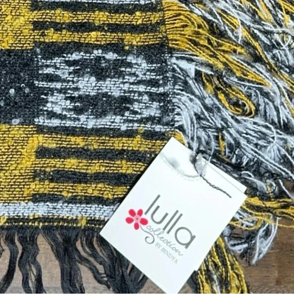 NWT lulla collection by bindya fashion scarf from nordstrom navy multi color - Picture 1 of 7